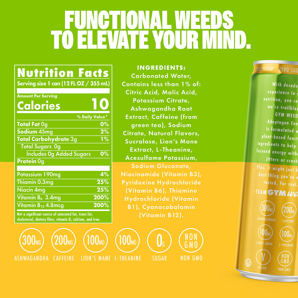 GYM WEED Adaptogens + Caffeine Gym Weed